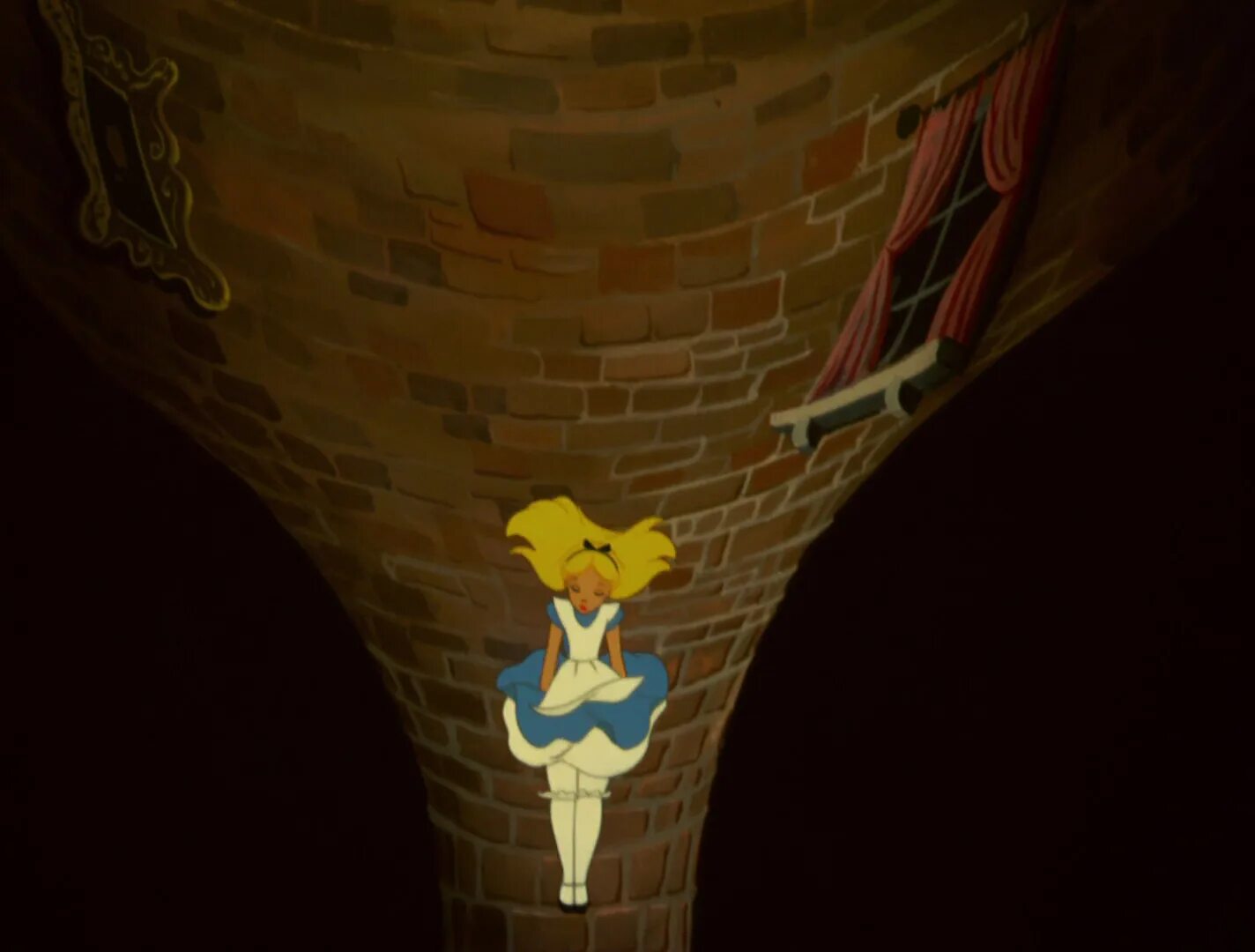 Алиса в стране чудес 1951 падает в нору. Rabbit hole pure pure animation
