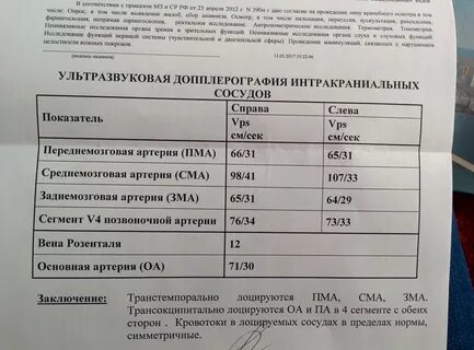 Расшифровка узи головы и шеи