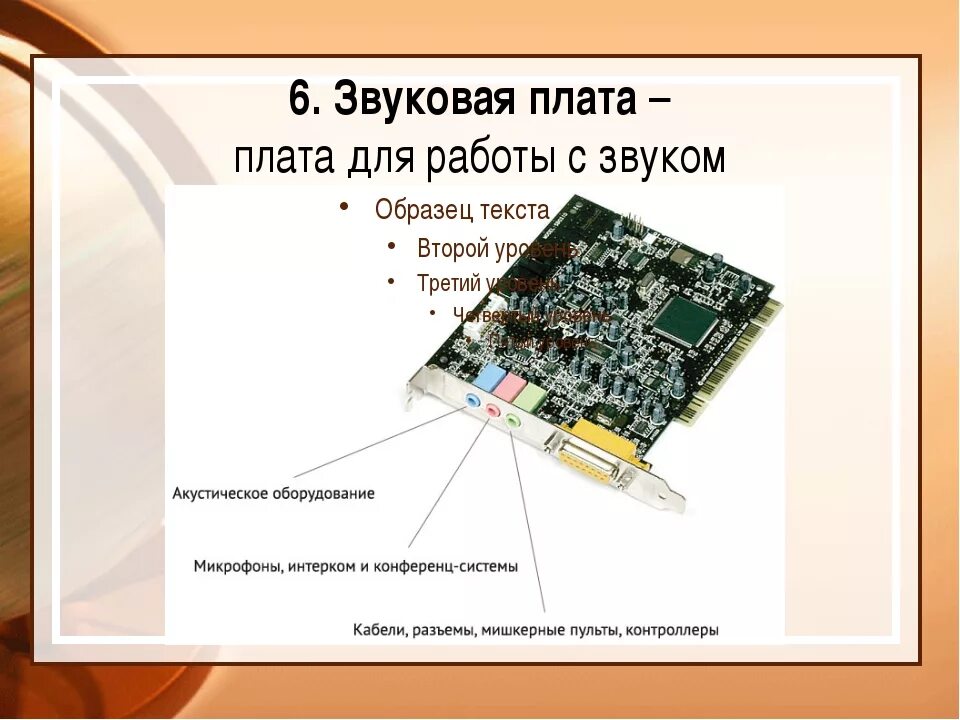 Звуковая карта плата. Звуковая карта материнской платы. Звуковая плата на материнской плате. Звуковая карта это в информатике. Плата звуковой карты для компьютера.