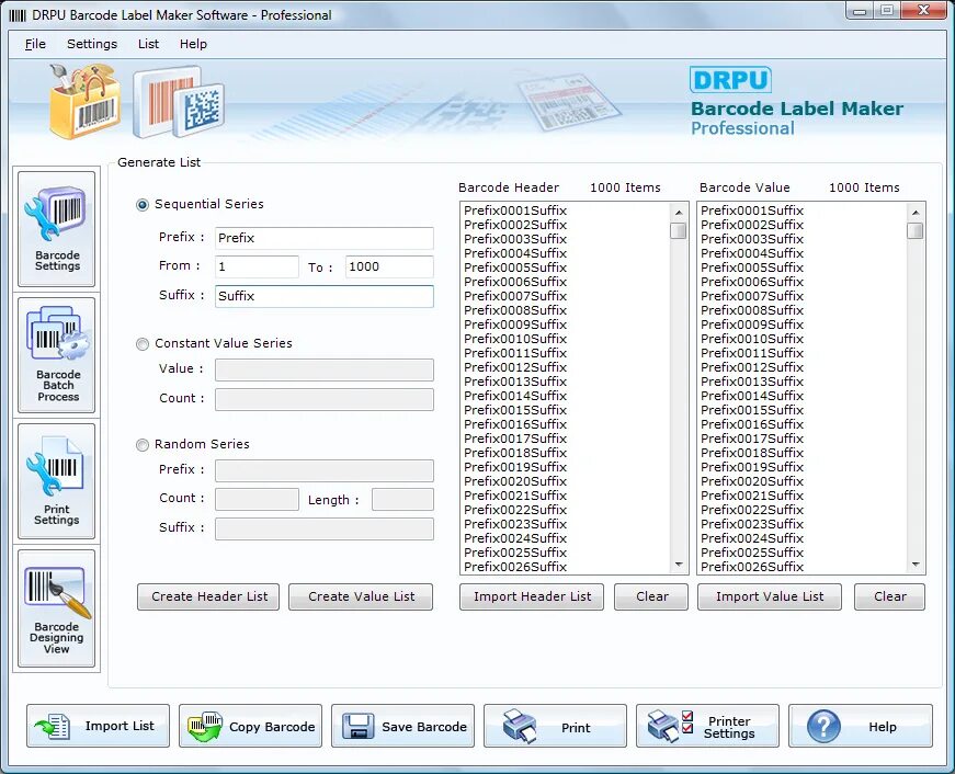 Префикс 3. Barcode программа. Импорт шрифтов. Префикс 23. Префикс 26.