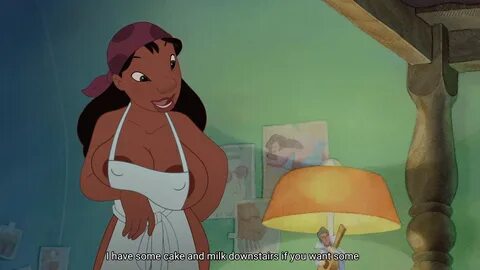 nani pelekai, disney, lilo and stitch, edit, screenshot edit, text, 1girls,...