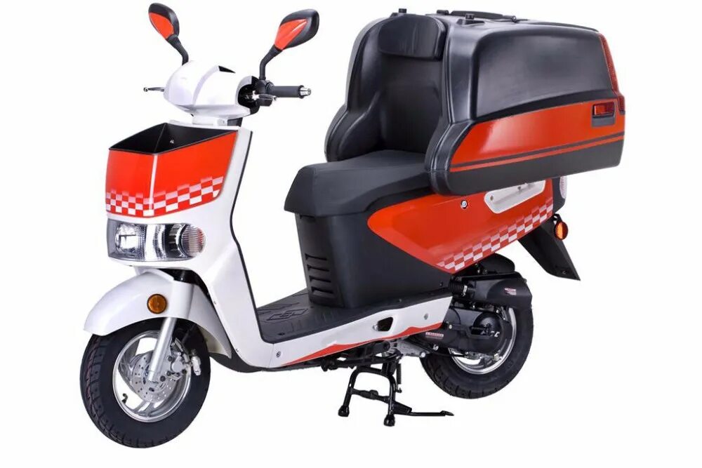 Скутер 50cc. Скутер qt-10. Delivery 50 cc. Скутер до 50 кубов с большим багажником Хонда.