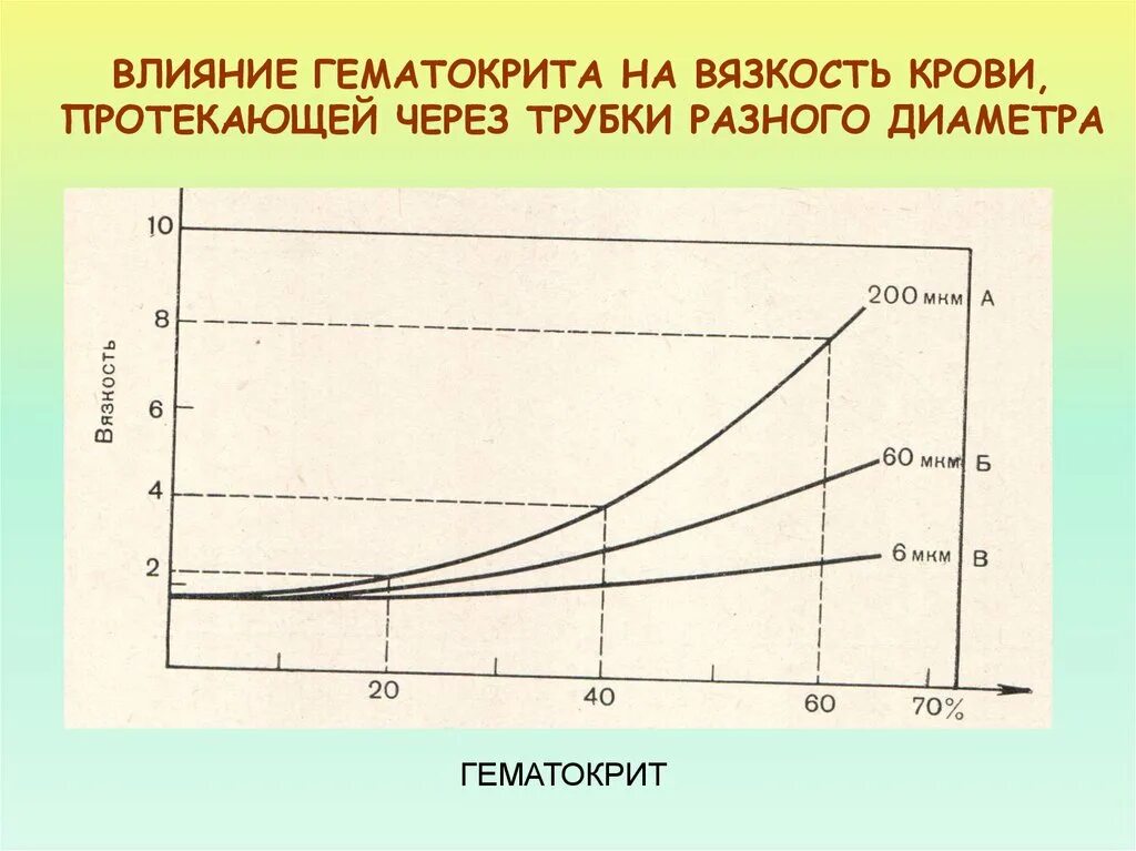 Вязкость крови вязкости воды. Влияние на вязкость крови. Влияние гематокрита на вязкость крови. Вязкость крови зависит от. Зависимость вязкости крови от гематокрита.