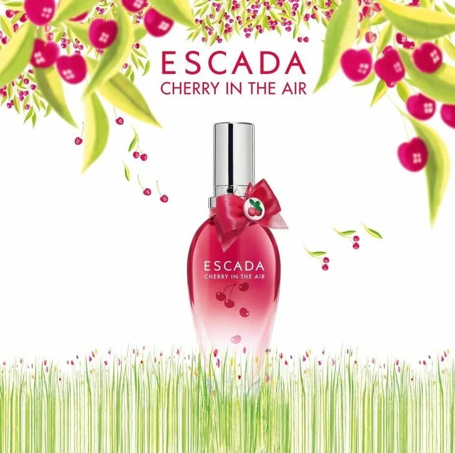 Зе эйр. Escada Cherry in the Air 100 мл. Аромат Эскада черри. Духи черри ин зе Эйр. Духи Эскада черри ин зе Эйр.