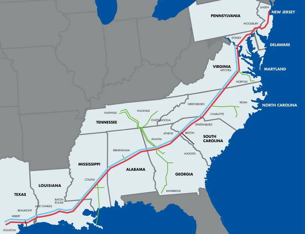 Through pipelines. Through pipelines