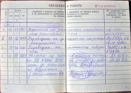Трудовая книжка выход на пенсию