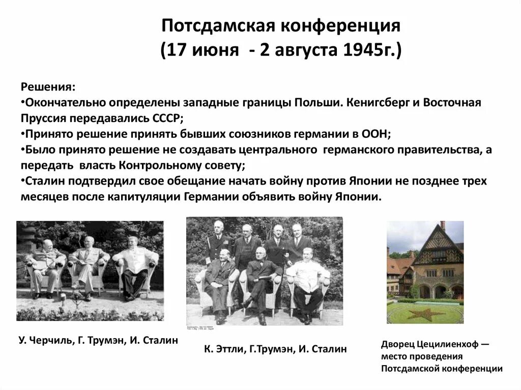 Потсдамская конференция союзников. Потсдамская конференция 1945 решения. Потсдамская конференция 1945 итоги. Потсдамская конференция задачи и цели итоги. Участники Потсдамской конференции 1945.