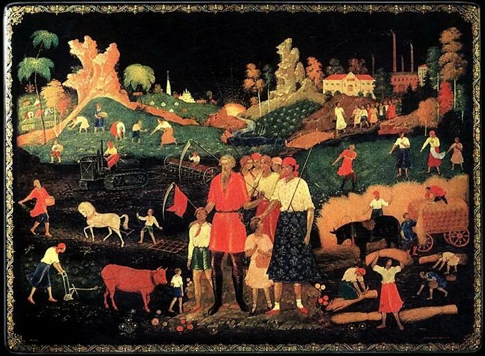 Баканов палех. Палехская миниатюра маркичев. палехская артель древней живописи. палехская роспись революция. палехская миниатюра баканов.
