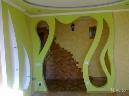 Гипсокартон фигура стена