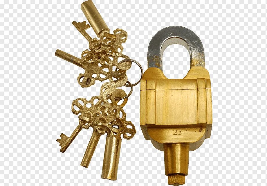 Латунный замок-головоломка с 6 квадратными ключами - (3 ключа x 2) вес. Навесной замок "Modern Lock №3". 19 века. Дверной замок Master Lock. Золотой Амбарный замок 3d.