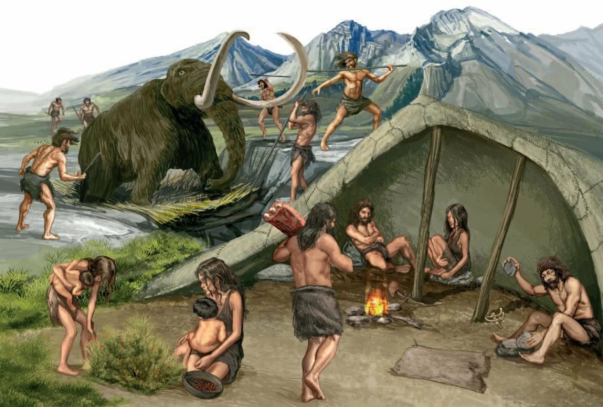 Как менялась жизнь древних людей 1 класс. Хомо сапиенс каменный век. Неандерталец палеолит. Первобытная община – первобытнообщинный Строй, …. Древние люди.