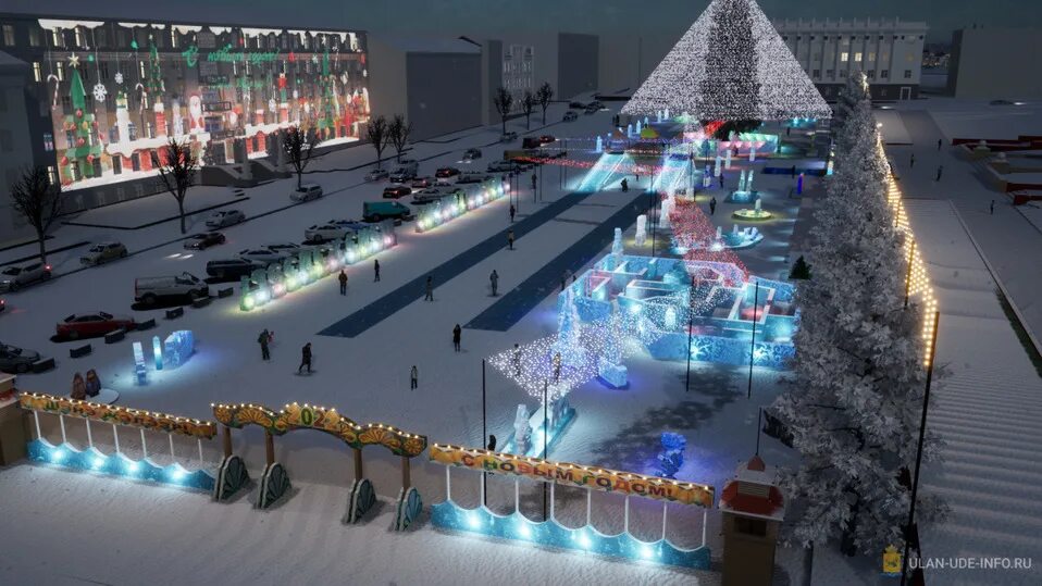 Ледовый городок челябинск 2023. Площадь советов улан-удэ. Площадь советов улан-удэ 2023. Миркабум улан-удэ. Северобайкальск ледовый городок 2022.
