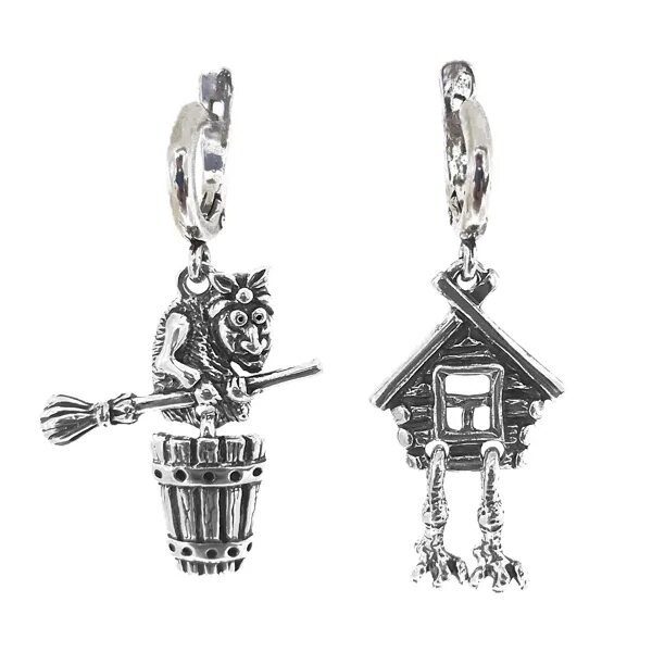 Серьги против яги. Ksemida серебро. Джумки колокольчики серебро. Серьги против яги. Серьги ведьма на метле.