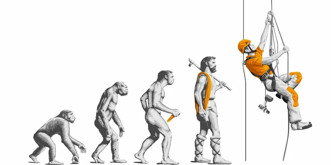 Эволюция слабые сильные. Эволюция иллюстрация. Эволюционная лестница человека. Эволюция строительства. Эволюция человечества в картинках.