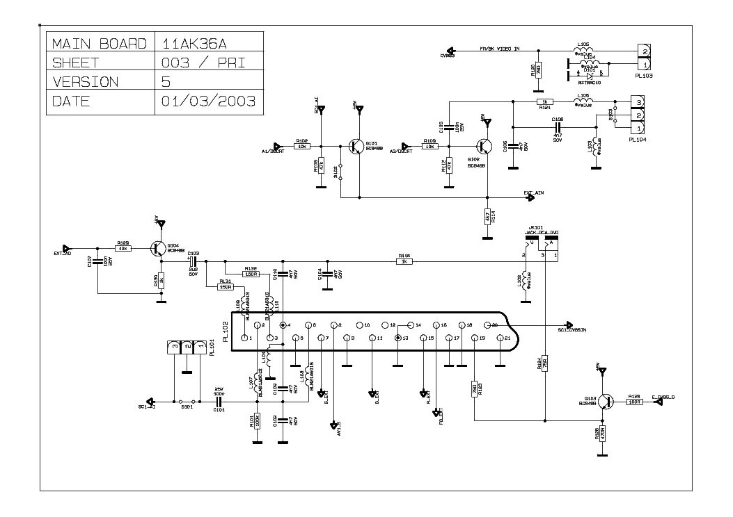 Схема платы телевизора vestel 17mb21 1 TV CHASSIS 17MB20 Service Manual download, schematics, eeprom, repair info for e