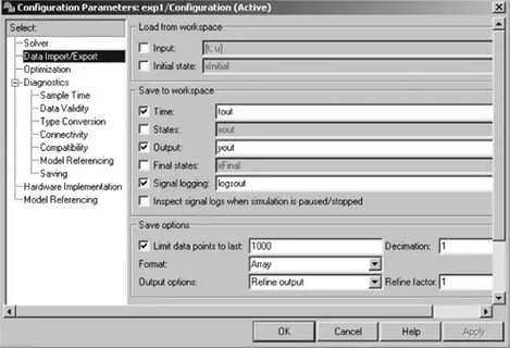 Configuration parameters