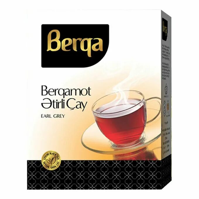 Чай с бергамотом черный цены. Чай Berga с бергамотом. Чай черный Берга Эрл грей 200г. Berga чай Азербайджан. Берга чай чёрный ЗРЛ грей 400гр*10.