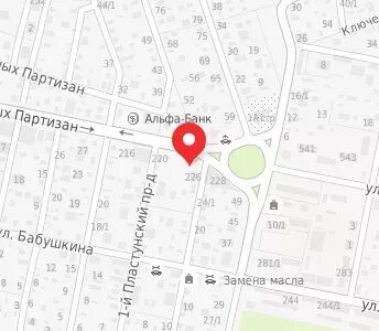 Красных партизан на карте