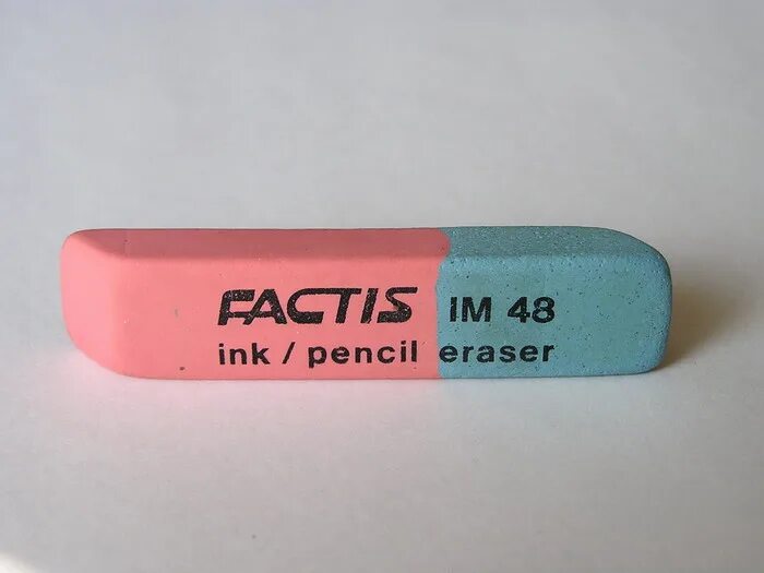 Ластик Factis im48. C00943 ластик Factis комбинированный, для грифеля. Ластик карандаш. Ручка стирательная резинка.