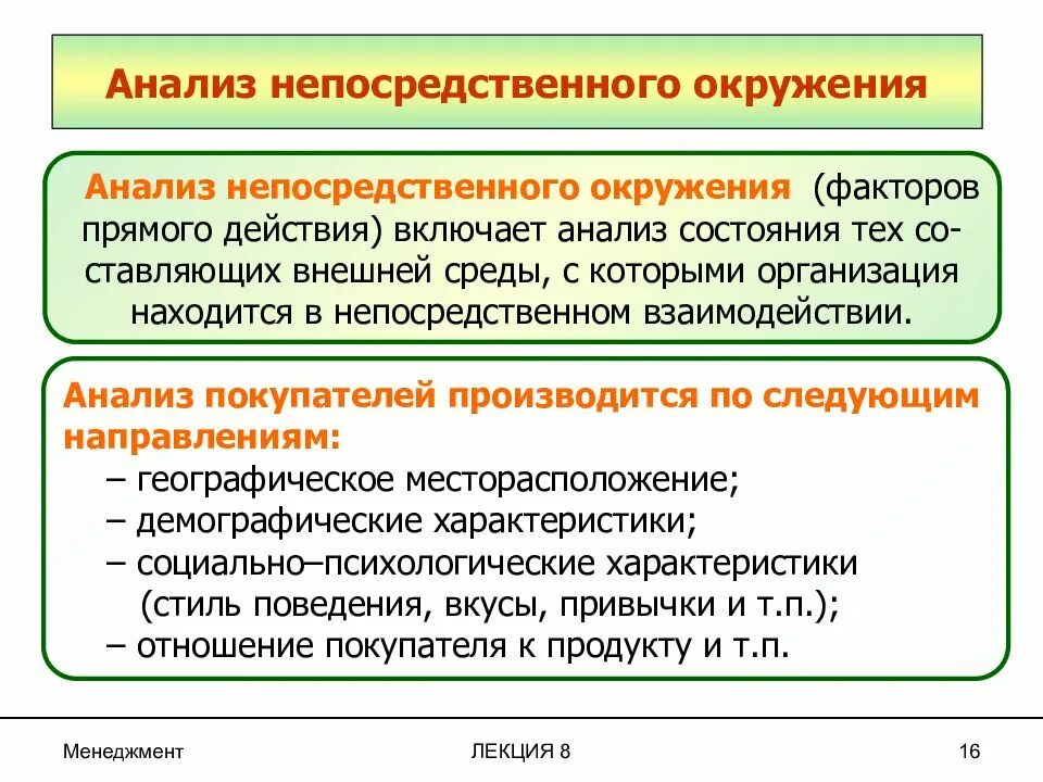 Анализ окружения организации. Анализ непосредственного окружения. Анализ непосредственного окружения предприятия. Непосредственное окружение организации. Анализ среды непосредственного окружения предприятия.