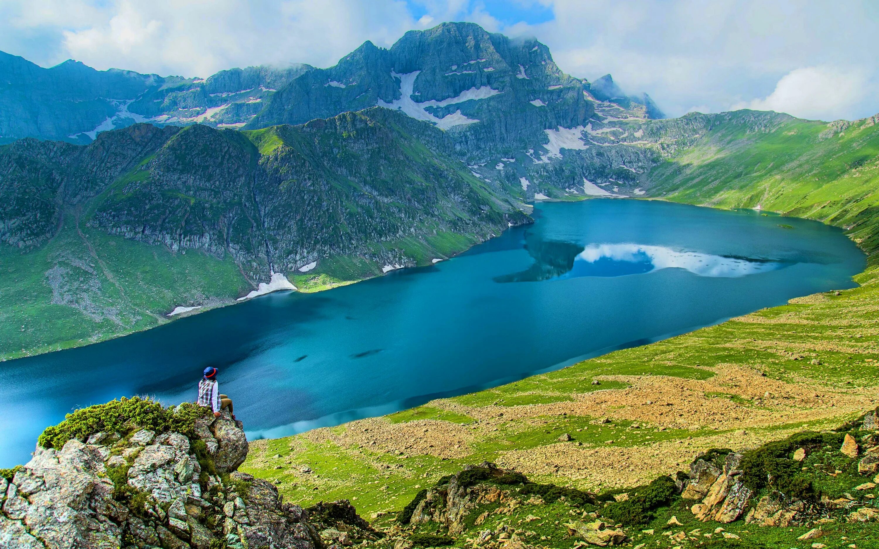 Соединяет озера 4. Кашмир природа. Bhrigu Lake. Saghamo Lake.