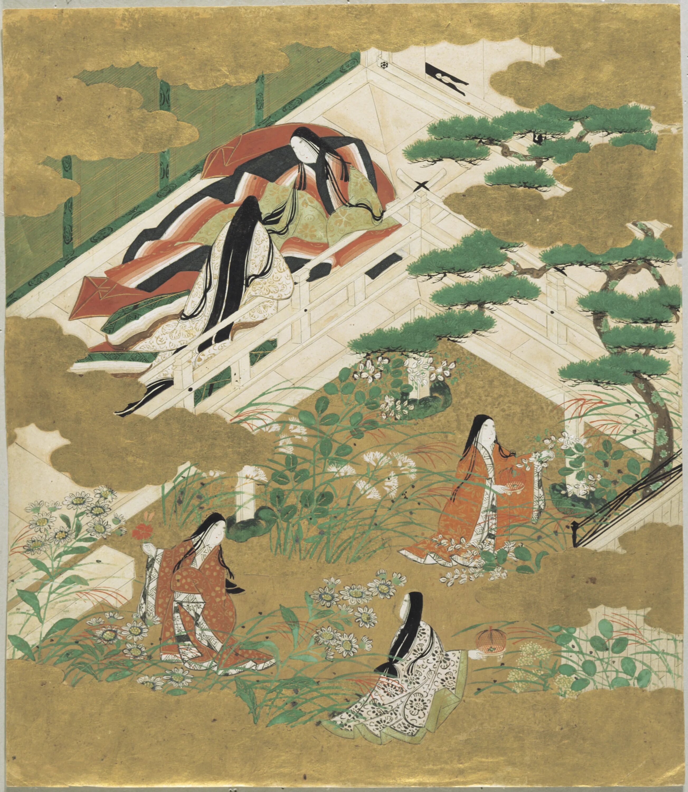 Heian легенды re written. Эпоха Хэйан повесть о Гэндзи. Японская живопись периода Хэйан. Гэндзи моногатари. Период Хэйан в Японии живопись.