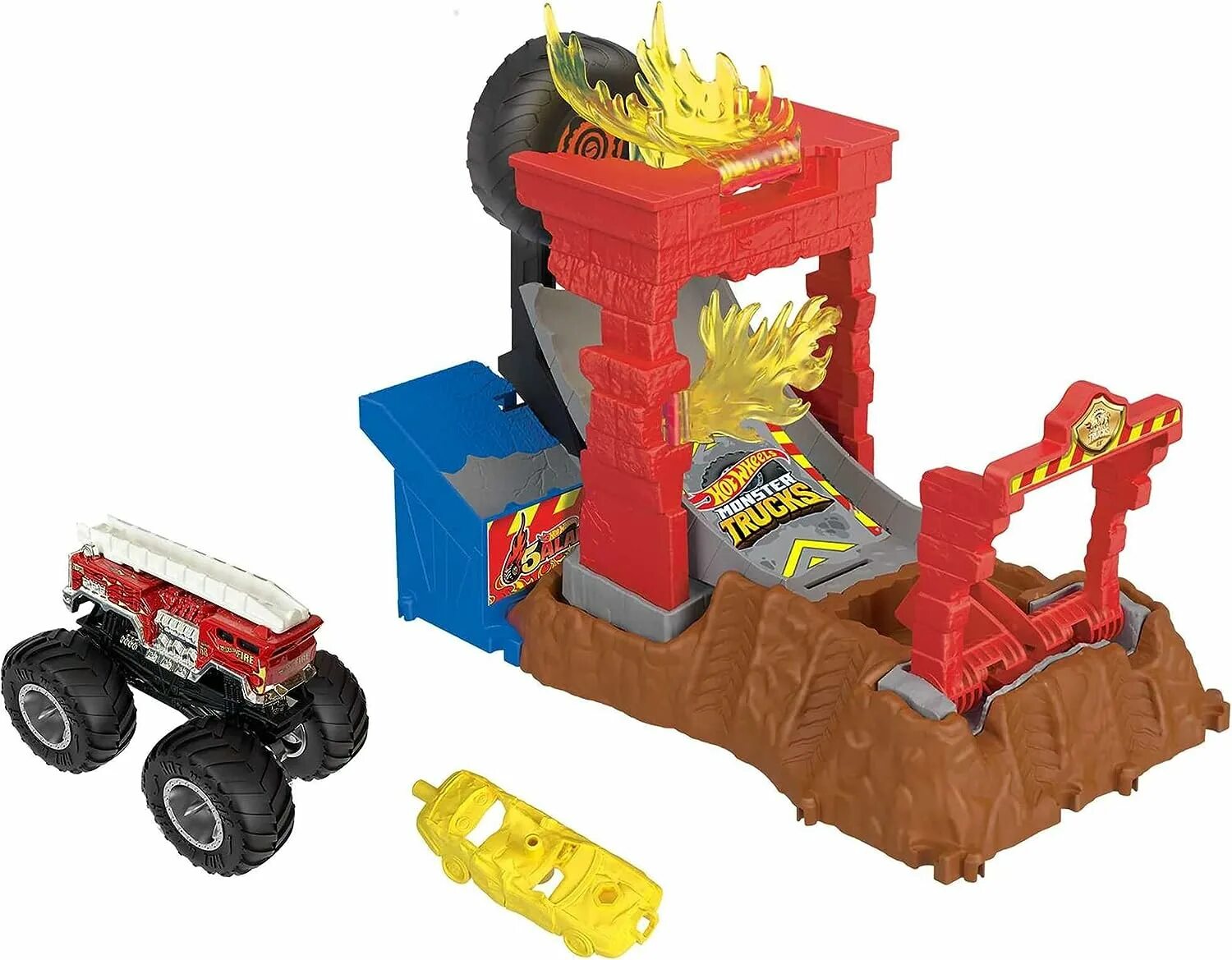 Mattel Hot Wheels ® Monster Trucks Arena Smashers ™: Demo Derby ™ Car Jump Chall