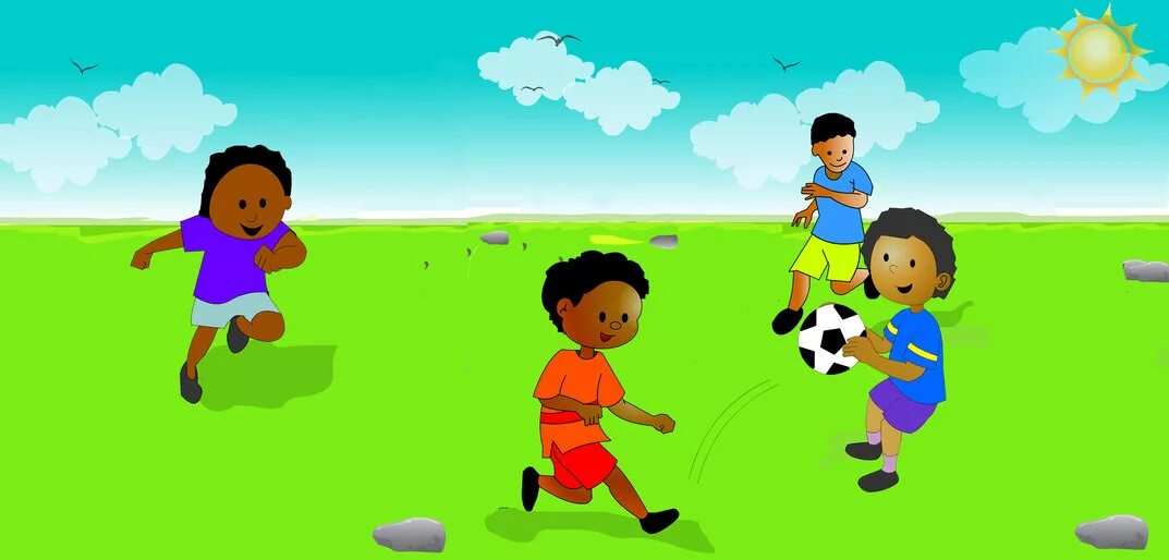 They play football for two hours. Играют футбол cartoon. дети бразилии. samsung cartoon football. he is playing football.