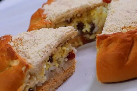 Татарский пирог с рисом курагой рецепт
