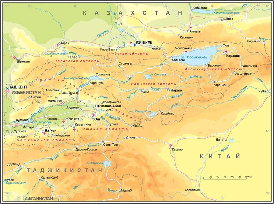 Киргизы на карте. Физическая карта Киргизии. Физическая карта Кыргызстана. Реки Кыргызстана на карте. Физическая карта Кыргызстана подробная.
