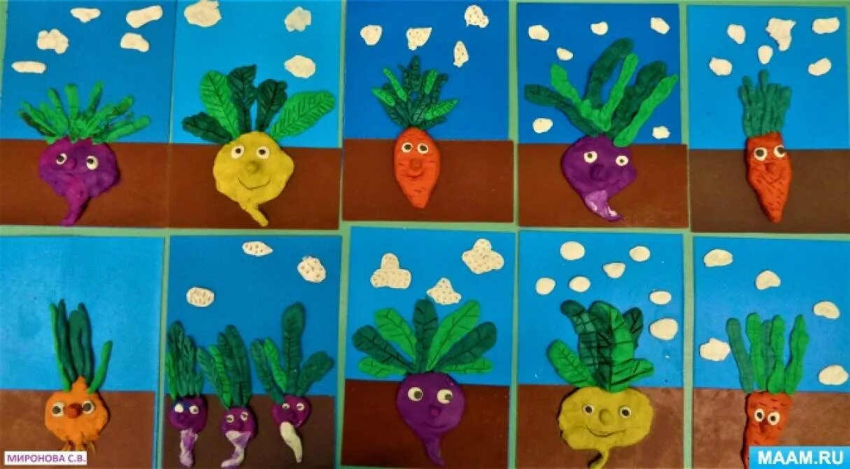 Тема сад огород в подготовительной группе. Поделка на тему овощи. Аппликация на тему овощи. Лепка для детей на тему овощи. Лепка в подготовительной группе на тему овощи.