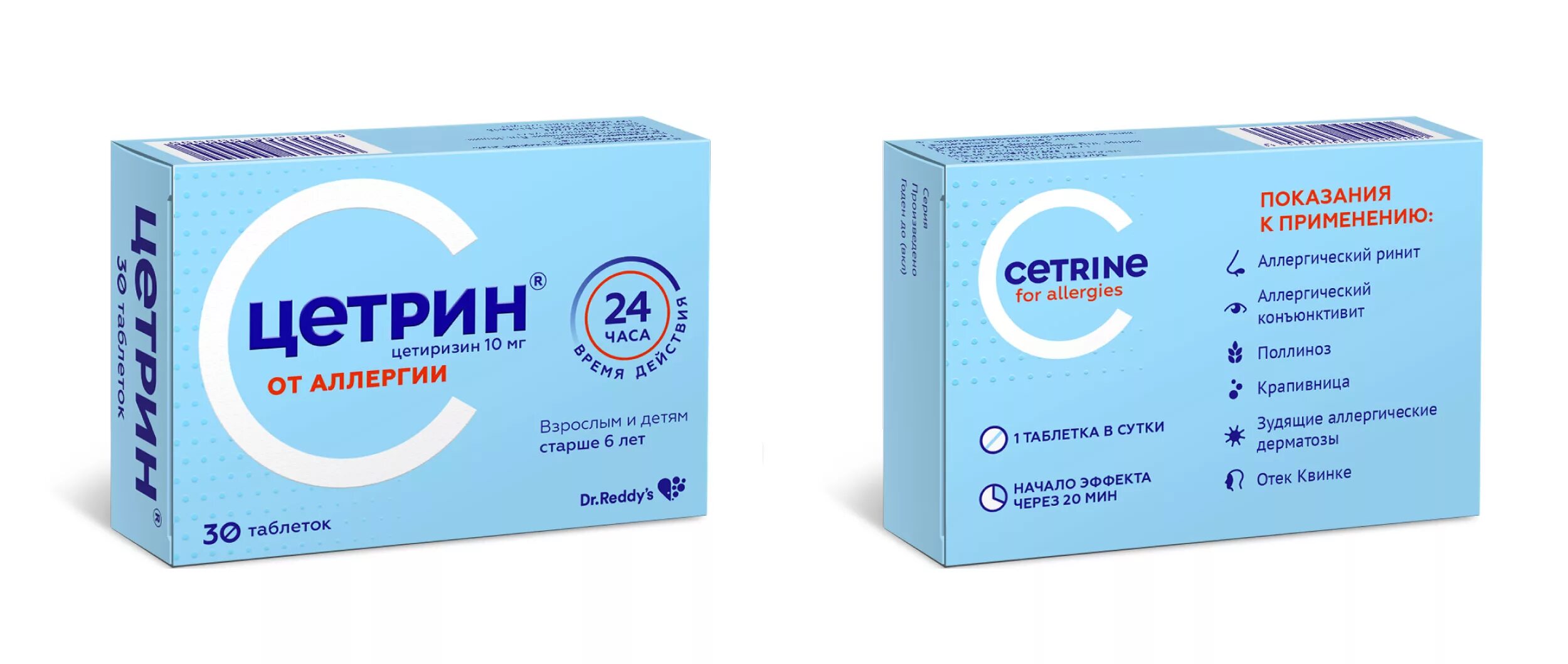 Применение цетрина детям