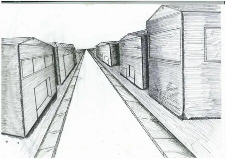 Перспектива точка схода рисунок