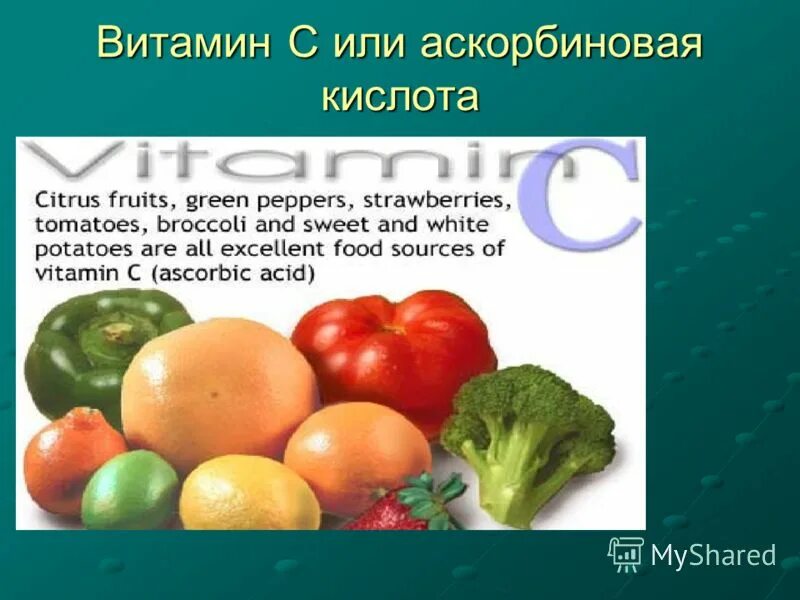 Витамины урок 8 класс