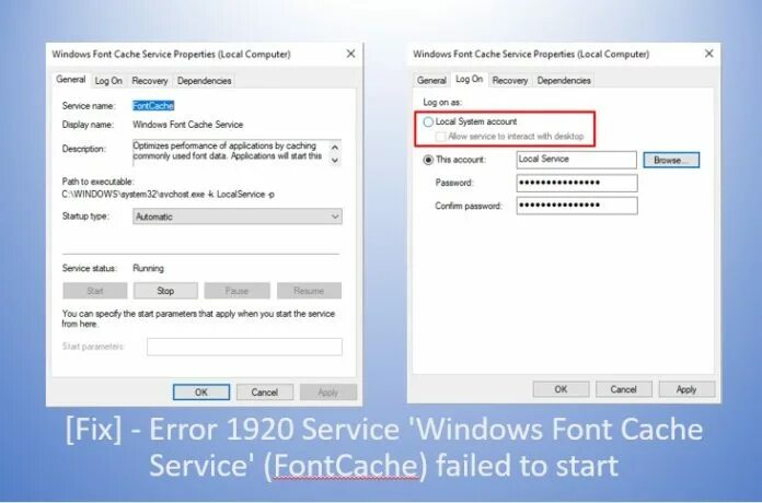 Кэш шрифтов windows. Error windows fonts. error 1920 service failed to start statica. font cache. hasphl2007 error 1075.