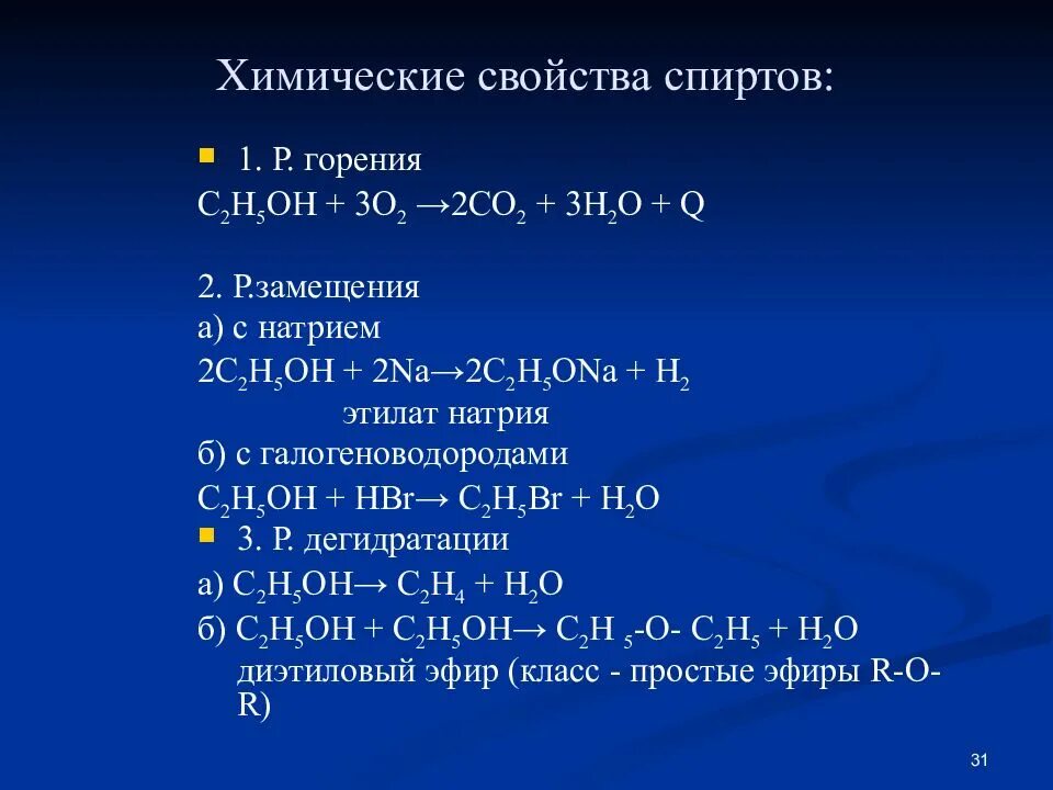 Метанол реагирует с каждым