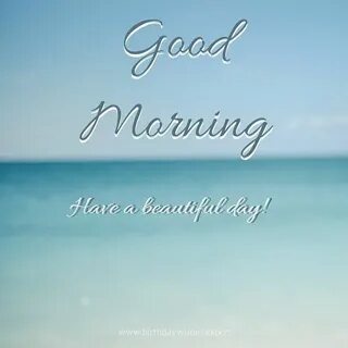Mornings are beautiful