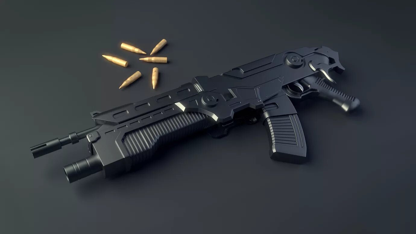 Gun project. Оружие будущего. Футуристический калаш. Штурмовые винтовки будущего. Оружие в будущем.