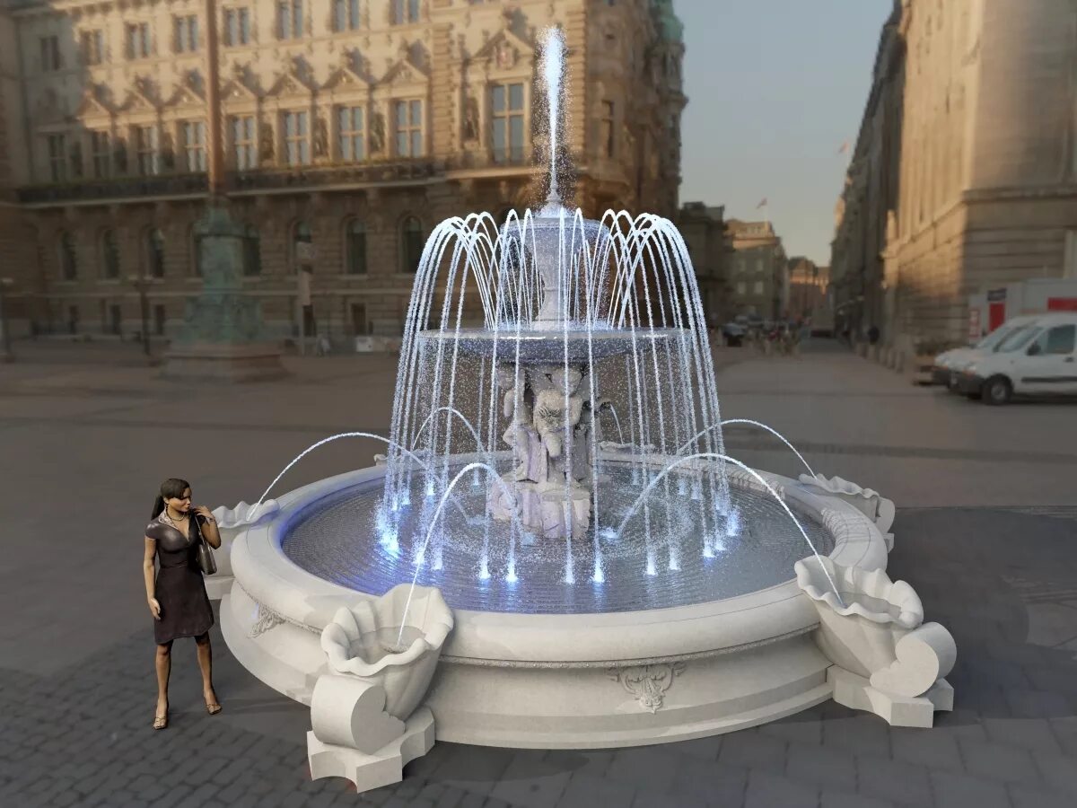 подарить фонтан