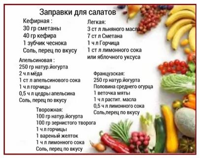 Пп заправки для салатов
