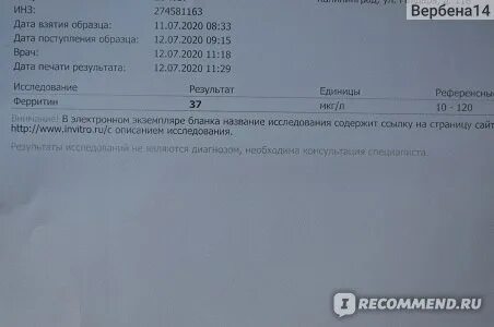 Низкий ферритин форум