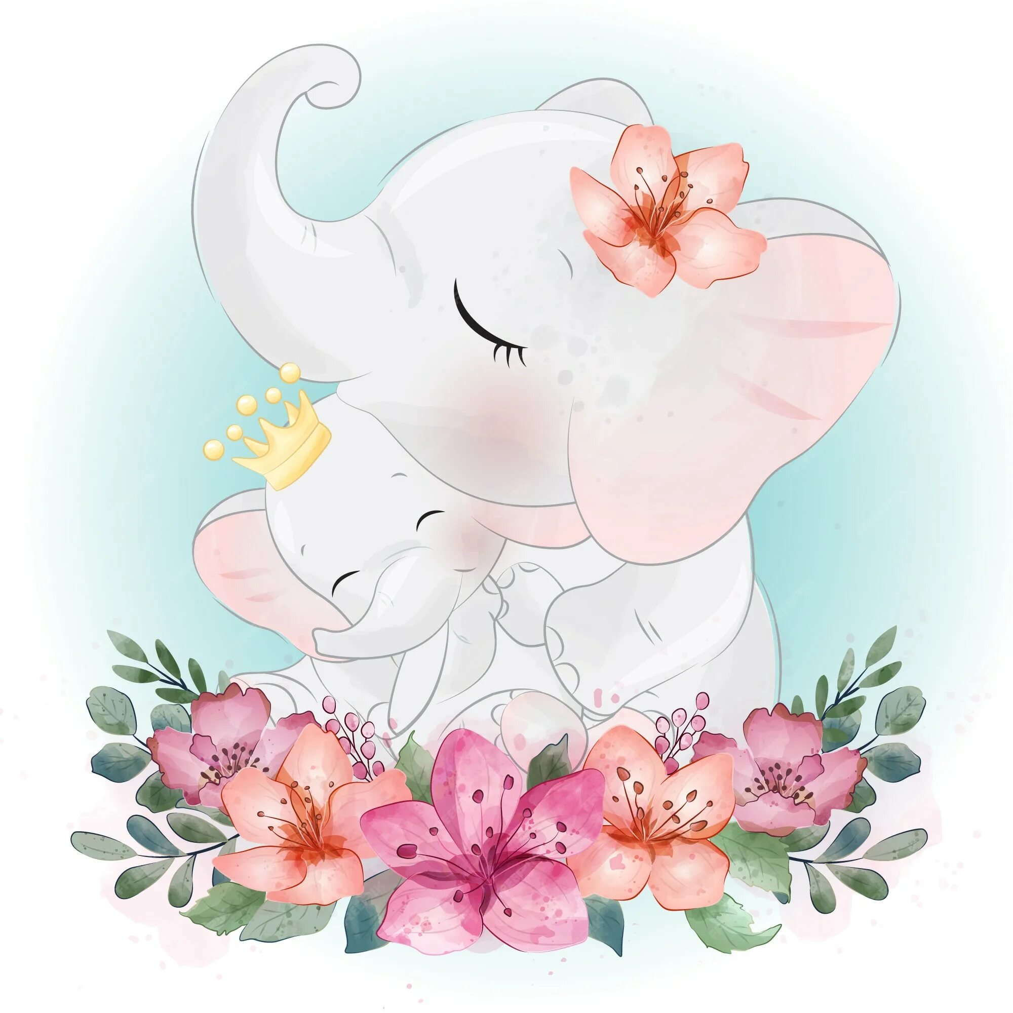 Слоненок про маму. Слоненок с цветами. Слоненок с мамой. Милый Слоненок. Слоник с мамой.