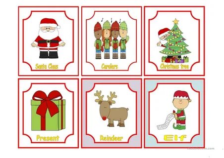 Christmas flashcards