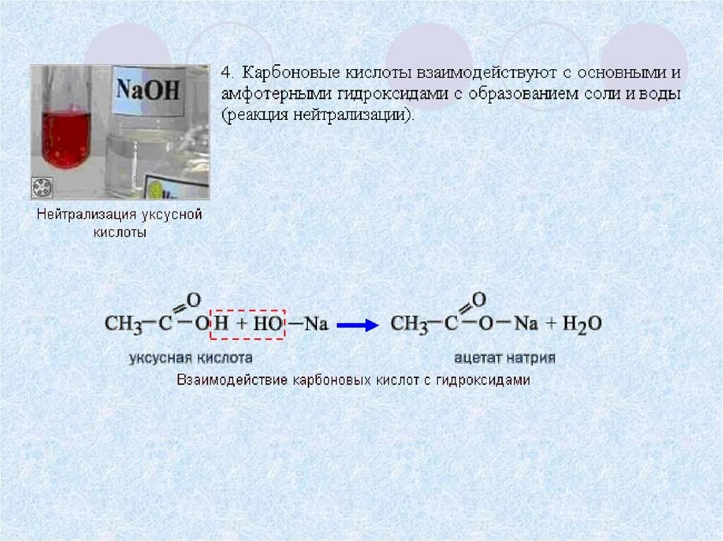 Реакция со с гидроксидом натрия. Карбоновые кислоты и соли 10 класс химия. Уксусная кислота и гидроксид магния реакция. Взаимодействие карбоновых кислот с магнием. Взаимодействие карбоновых кислот с гидроксидами.