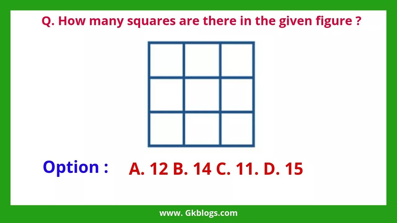 How many new. How many Squares. How many do you see. How many Squares are there. How many do you see in the picture.