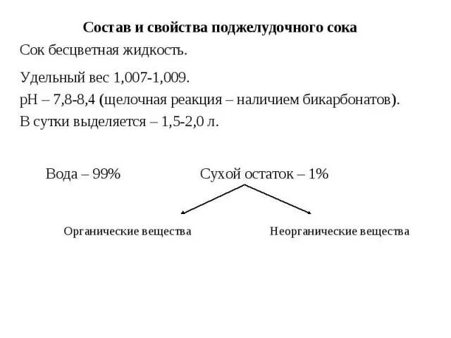 Верными характеристиками панкреатического сока являются. Состав панкреатического сока физиология. Неорганические вещества панкреатического сока. Состав свойства механизм отделения сока поджелудочной железы. Щелочная реакция панкреатического сока обеспечивается.