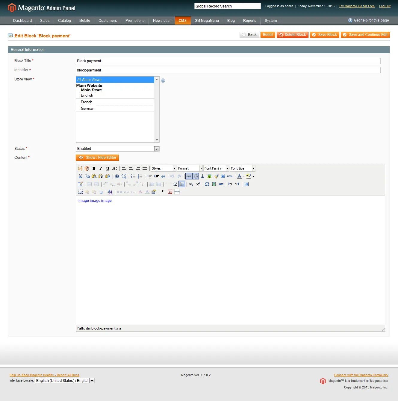 Content browser 1 1