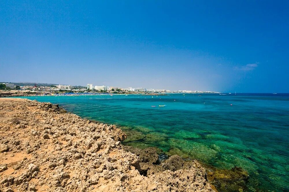 Залив фигового дерева Протарас. Fig Tree Bay Кипр. Пляж фигового дерева Протарас. Пляж залива фигового дерева Кипр. Пляж фигового дерева
