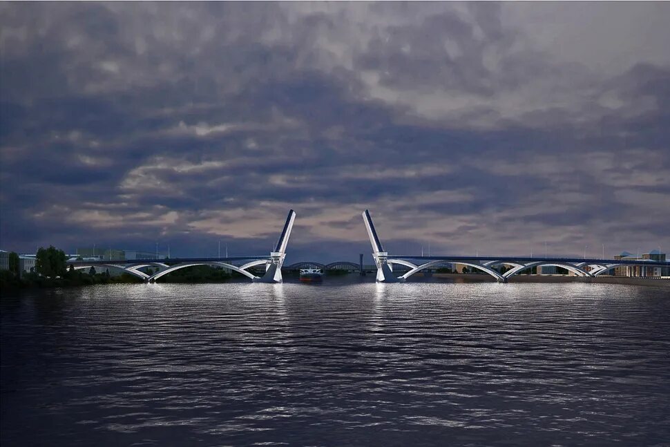 Большой смоленский мост где. Большой Смоленский мост Санкт-Петербург. Большой Смоленский мост 2023. Мост Коллонтай большой Смоленский. Проект моста через Неву большой Смоленский.