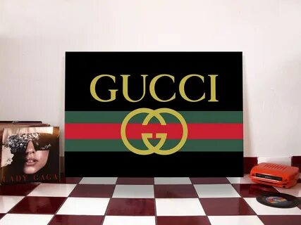 Gucci Logo Canvas Painting